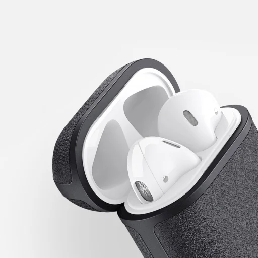 Dux Ducis PU bőr Apple Airpods 2/1 tok fekete - 8