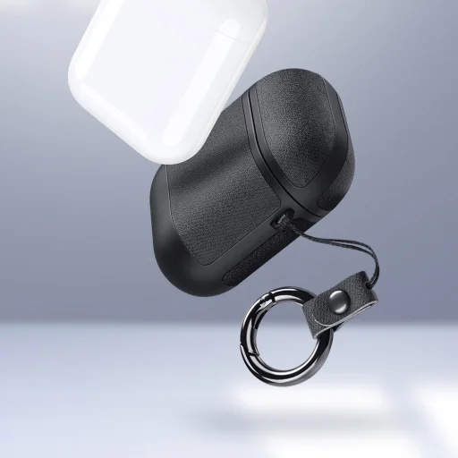 Dux Ducis PU bőr Apple Airpods 2/1 tok fekete - 11