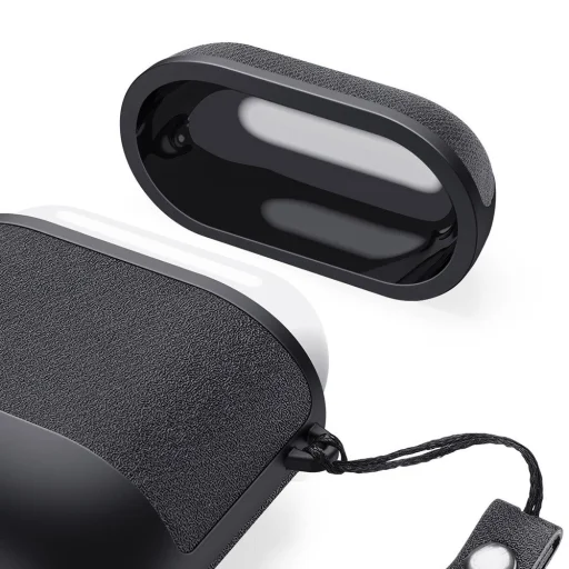 Dux Ducis PU bőr Apple Airpods 2/1 tok fekete - 13