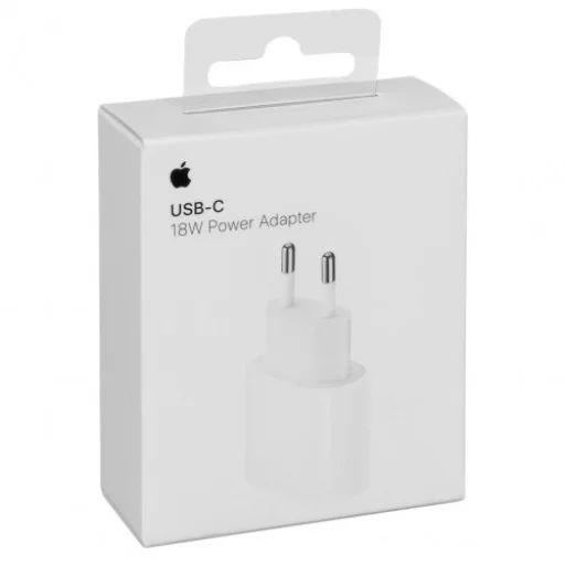 Apple MU7V2ZM/A gyári 18W USB-C hálózati töltő adapter (dobozos verzió) - 1