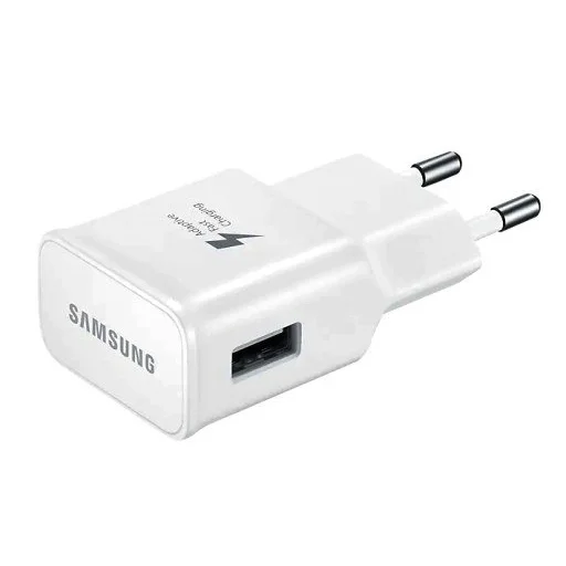 Samsung gyári EP-TA20EWE 2A gyorstöltésre alkalmas hálózati töltőfej fehér - 1