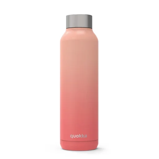 Quokka Solid vákum szigetelt vizesüveg, rozsdamentes acél kulacs 630 ml peach - 1