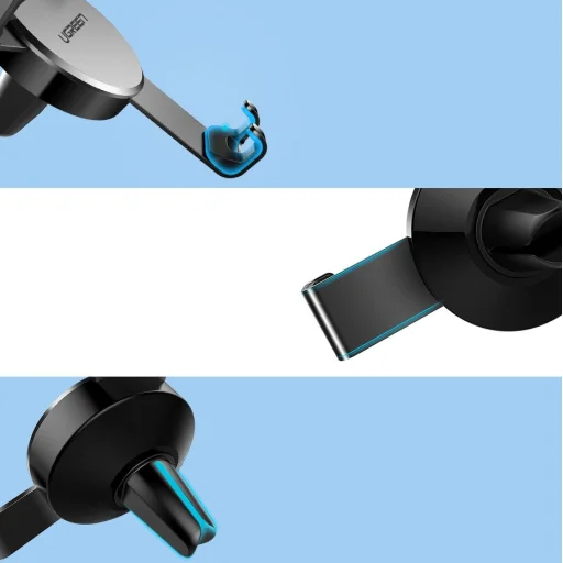 Ugreen gravitációs autós telefontartó univerzális szellőzőre erősíthető szürke (50564) - 6