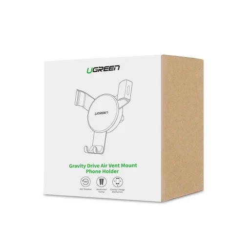 Ugreen gravitációs autós telefontartó univerzális szellőzőre erősíthető szürke (50564) - 2