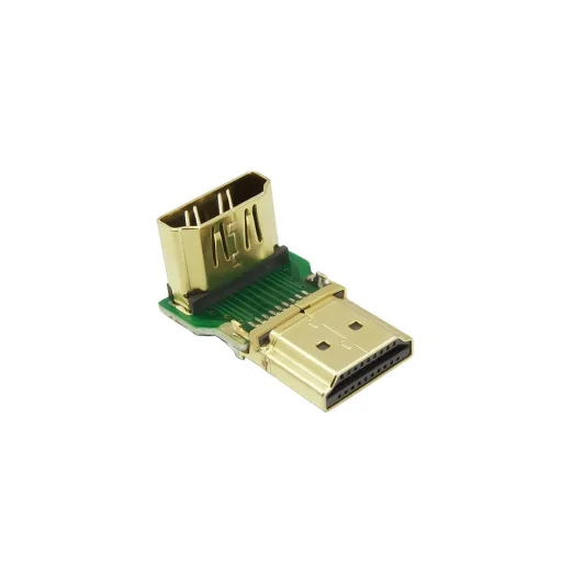Ugreen HDMI felfelé hajló sarok, könyök adapter fekete (20110) - 2