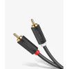 Ugreen stereo 2RCA audio/video cinch kábel 2m szürke (10518)