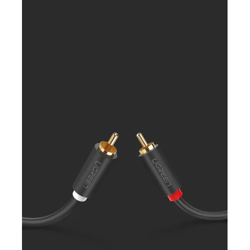 Ugreen stereo 2RCA audio/video cinch kábel 2m szürke (10518) - 3