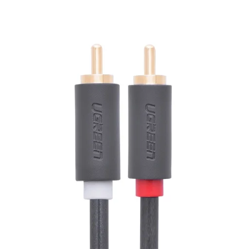 Ugreen sztereo 2RCA audio-video kábel Cinch 5m szürke (10520) - 13