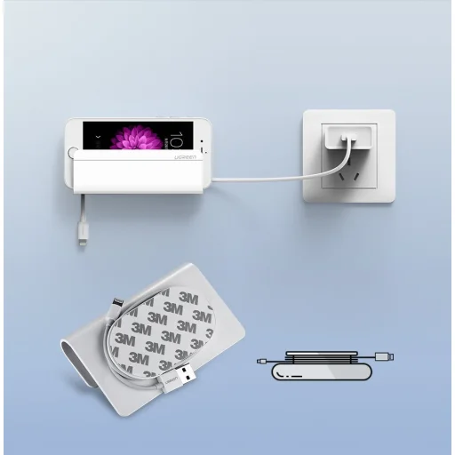 Ugreen fali tartó okostelefonhoz fehér (30394) - 6