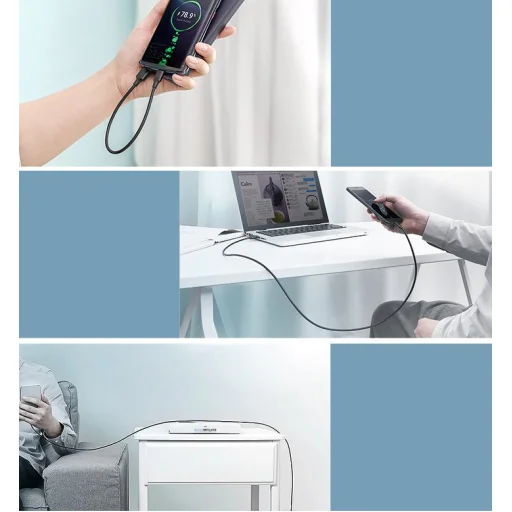 Ugreen USB/ USB Type-C kábel 3A kábel 0.5m fekete - 10