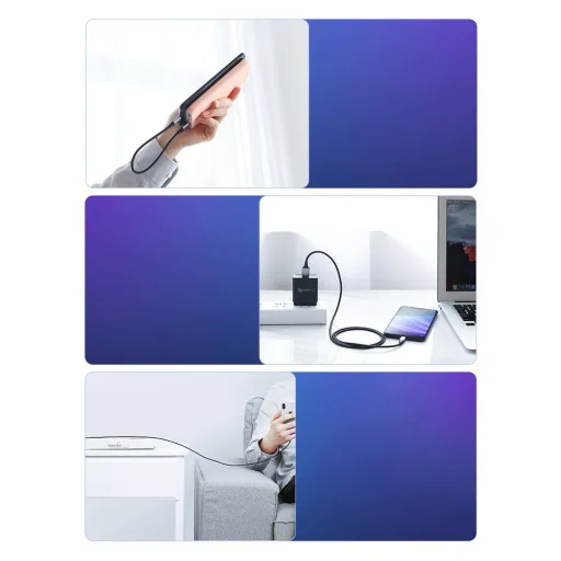 Ugreen USB/USB Type-C kábel QC 3.0 gyorstöltéssel 3A 1m szürke - 10