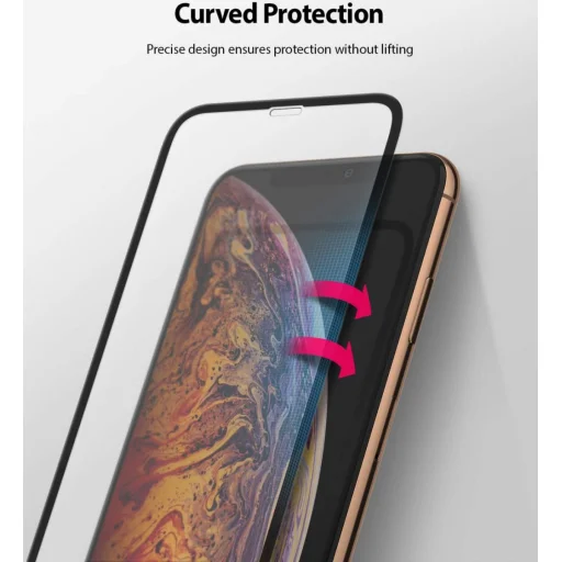 Ringke ID Apple iPhone XS Max 3D kijelzővédő üvegfólia - 6