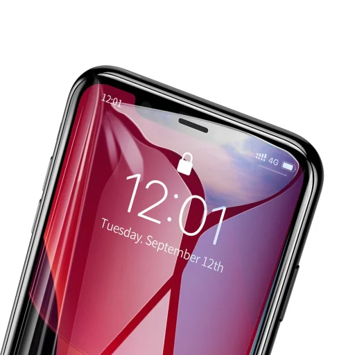 Baseus 0.3mm 3D 9H kijelzővédő üvegfólia iPhone XS/11 Pro fekete (SGAPIPH58S-KC01) - 5