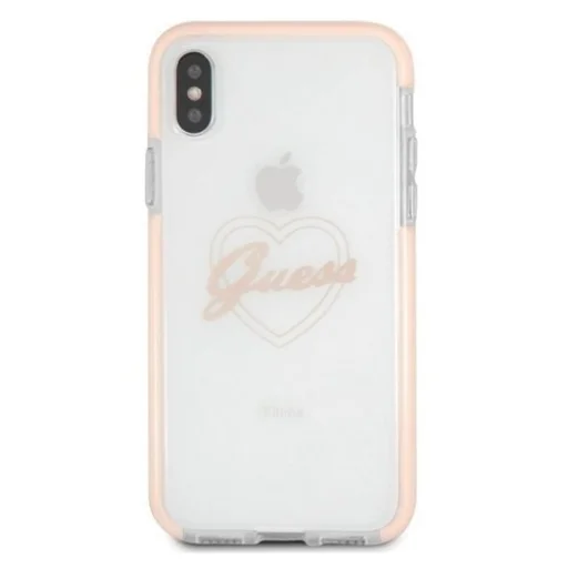 Guess Heart ShockProof tok iPhone X/Xs rózsaszín - 3