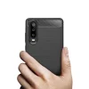 Huawei P30 Carbon mintájú TPU tok fekete thumbnail