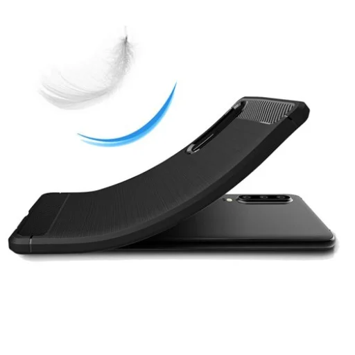 Huawei P30 Carbon mintájú TPU tok fekete - 5