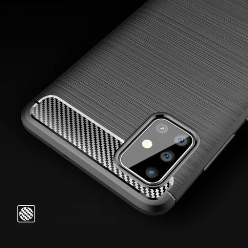 Carbon mintájú TPU tok Samsung Galaxy A51 kék - 6