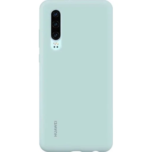 Huawei gyári flexibilis szilikon tok Huawei P30 világoskék színben - 1