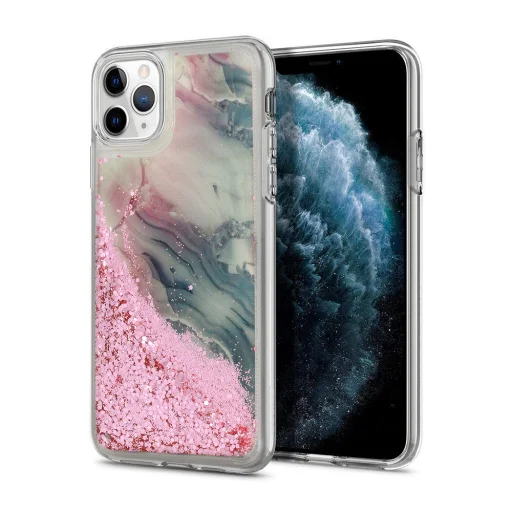 Folyékony flitteres mintájú TPU tok iPhone 7/8 pink - 1