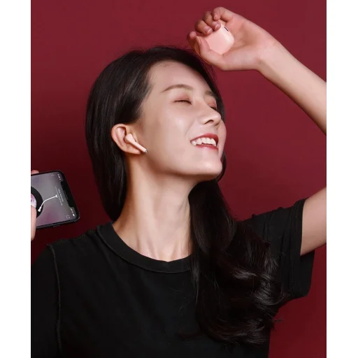 Baseus Encok W04 Pro vezeték nélküli Bluetooth TWS fülhallgató rózsaszín (NGW04P-04) - 17