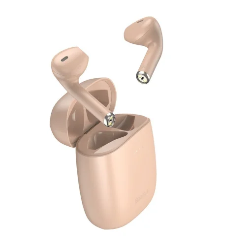 Baseus Encok W04 Pro vezeték nélküli Bluetooth TWS fülhallgató rózsaszín (NGW04P-04) - 4