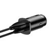Baseus Square PPS univerzális szivargyújtós töltő QC 4.0 USB-C PD 3.0 SCP fekete - 4