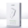 Ugreen fali töltő adapter USB-C PD 3.0 gyors töltés 4.0 18W 3A fehér (60450) thumbnail