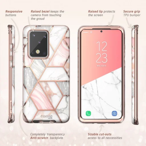 Supcase Cosmo márványmintás tok Samsung Galaxy S20 Ultra - 7