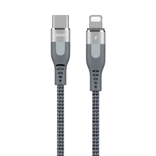 Remax 18W Super PD gyorstöltő kábel USB-TYPE-C  - Lightning 1m ezüst - 1