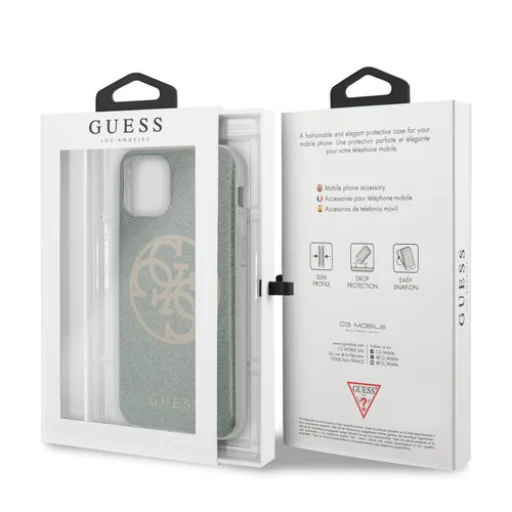 Guess Glitter tok Apple iPhone 11 zöld (GUHCN61PCUGLKA) - 7