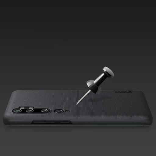 Nillkin Super Frosted Shield tok + ajándék támaszték Xiaomi Mi Note 10 / Mi Note 10 Pro / Mi CC9 Pro fekete - 11