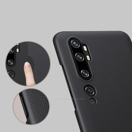 Nillkin Super Frosted Shield tok + ajándék támaszték Xiaomi Mi Note 10 / Mi Note 10 Pro / Mi CC9 Pro fekete - 14