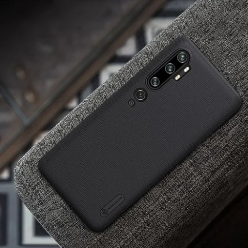 Nillkin Super Frosted Shield tok + ajándék támaszték Xiaomi Mi Note 10 / Mi Note 10 Pro / Mi CC9 Pro fekete - 15