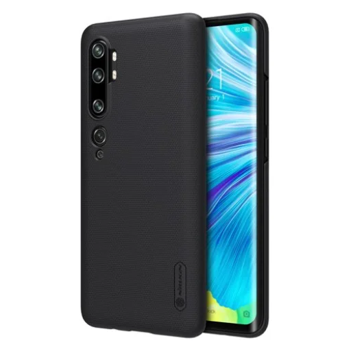 Nillkin Super Frosted Shield tok + ajándék támaszték Xiaomi Mi Note 10 / Mi Note 10 Pro / Mi CC9 Pro fekete - 1