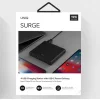 UNIQ Surge 90W 2xUSB Quick Charge 3.0 + 2xUSB-C PD 3.0 HUB, töltőállomás szénfekete - 3
