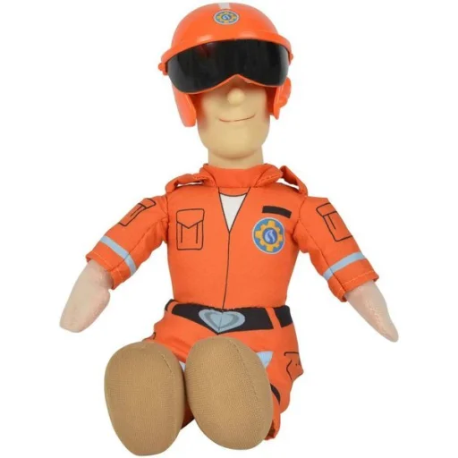 Tűzoltó Helikopter pilóta plüss figura 25 Cm - 1