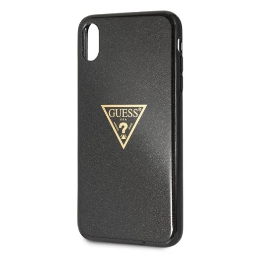 Guess Glitter Triangle tok iPhone Xs Max fekete - 6
