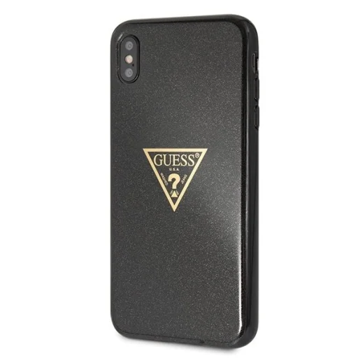 Guess Glitter Triangle tok iPhone Xs Max fekete - 7