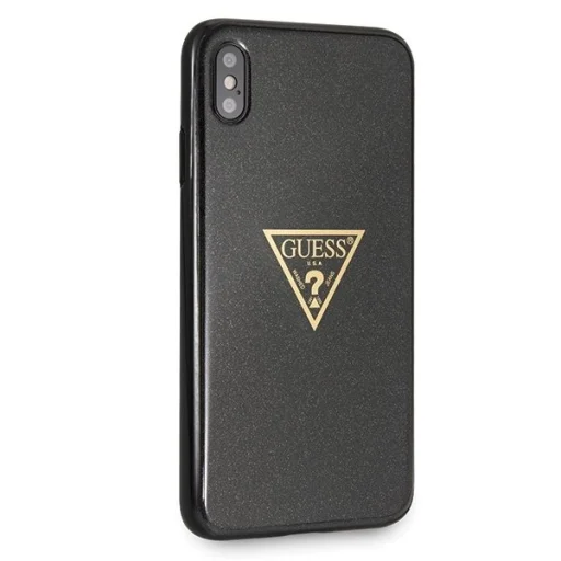 Guess Glitter Triangle tok iPhone Xs Max fekete - 3