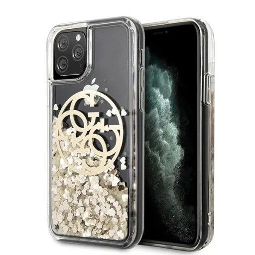 iPhone 11 Pro arany tok Guess Circle Liquid Glitter (GUHCN58LGGITDGO) - 1