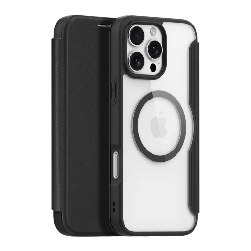 Dux Ducis Skin X Pro fliptok iPhone 16 Pro Max-hoz MagSafe funkcióval és fekete színben - 1