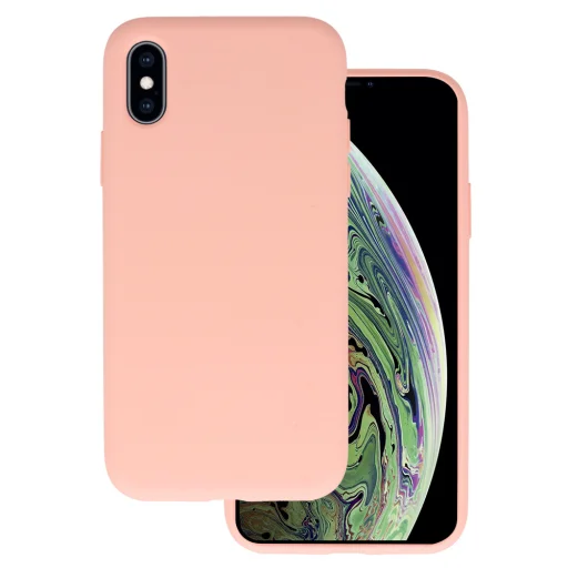 Szilikon Lite tok iPhone X/XS barack - 1