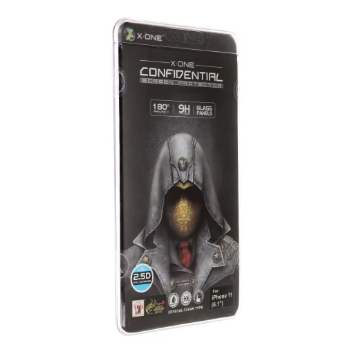X-ONE Full Cover Extra Strong Privacy - iPhone 11 9H üvegfólia - 1