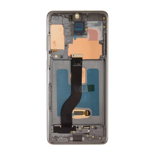 LCD kijelző + Érintőegység + Előlapi borítás Samsung G986/G985 Galaxy S20+ Kozmikus Szürke - 2