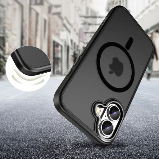 Tech-protect Magedge Magsafe Iphone 16 Matt Fekete/gunmetal Tok - 2