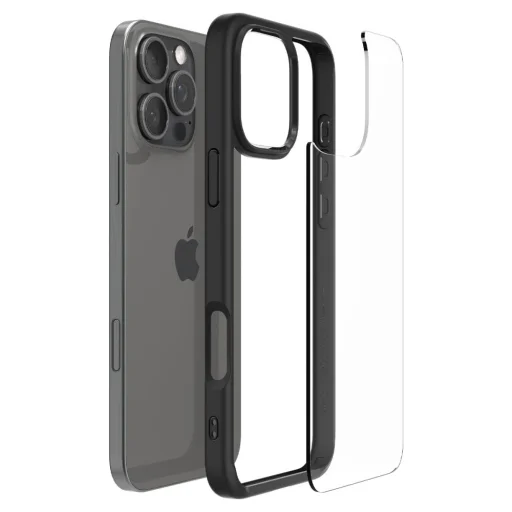  IPHONE 16 Pro Max matt fekete SPIGEN Ultra Hybrid tok - 7