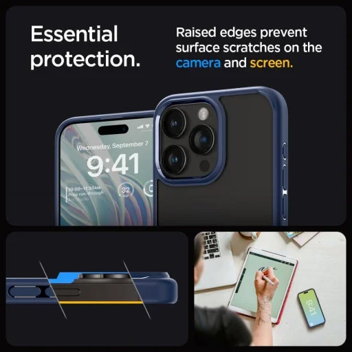  iPhone 16 Pro Max Navy Blue SPIGEN Ultra Hybrid tok - 13