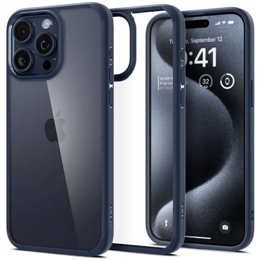  iPhone 16 Pro Max Navy Blue SPIGEN Ultra Hybrid tok - 1