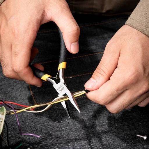 Deli Tools EDL20026 kombinált fogó 5" (sárga) - 4