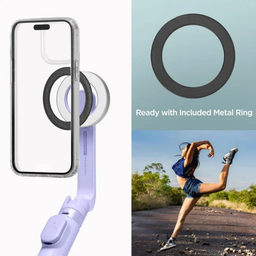 Spigen S571w Magsafe Bluetooth Selfie Bot állvány Levendula - 7